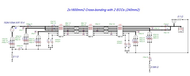 A single-phase-to-ground short circuit was simulated using ATP software